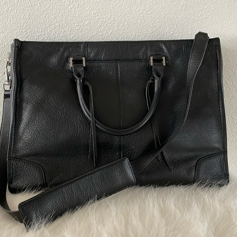 rebecca minkoff large leather satchel tote